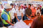 Autoridades verifican la construcción del nuevo Centro de Atención Integral a la Primera Infancia en Santaní