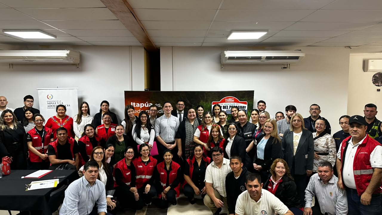 El MINNA fortalece la protección de niñas, niños y adolescentes de cara al Mundial de Rally 2026 en Itapúa